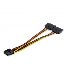 StarTech.com Répartiteur d'adaptateur alimentation SATA vers LP4 - Câble LP4 à 4 broches vers Y double périphérique SATA -