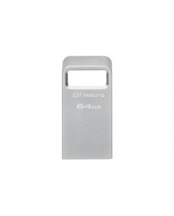 Kingston Technology DataTraveler 64 Go Micro 200 Mo/s Metal USB 3.2 Gen 1