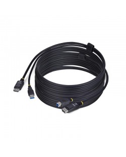 StarTech.com Câble KVM DisplayPort de 3m et USB 5Gbps, 4K 60Hz, Câble Combo DP 1.2 et USB pour Commutateurs/Switchs KVM