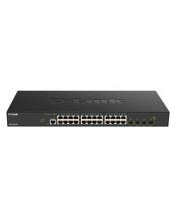D-Link DXS-1210-28T commutateur réseau Géré L2/L3 10G Ethernet (100/1000/10000) 1U Noir