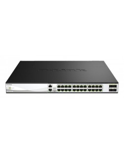 D-Link DXS-3130-28P Géré L3 10G Ethernet (100/1000/10000) Connexion Ethernet, supportant l'alimentation via ce port (PoE) Noir