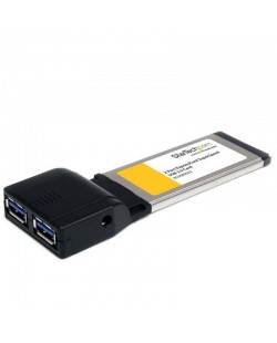 StarTech.com Carte Adaptateur ExpressCard vers 2 Ports USB 3.0 avec Support UASP