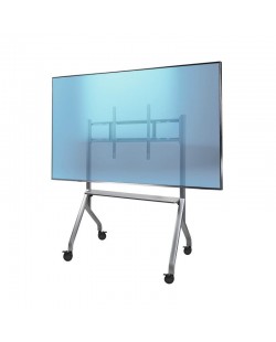 StarTech.com Chariot TV de Type Chevalet pour Écrans Jusqu'à 100"/100kg, Support Roulant / Mobile Réglable en Hauteur, Roues