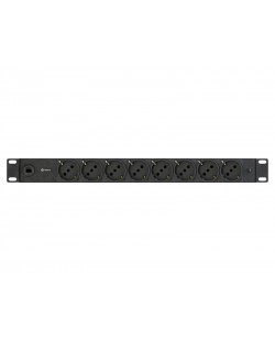 Vertiv PowerGo Unité de distribution électrique en rack (rPDU) Basic (standard) | 1U | 230 V | 10 A | (8) Schuko allemandes |