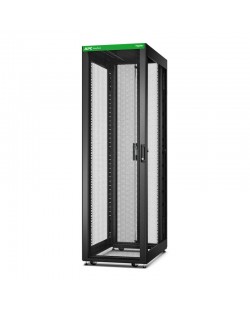 APC Baie EasyRack 600mm/42U/1000mm avec toit, sans panneau latéral, roulettes, noir