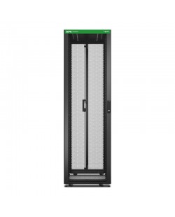 APC Baie EasyRack 600mm/42U/1200mm avec toit, sans panneau latéral, roulettes, noir
