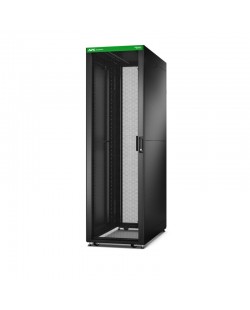 APC Baie EasyRack 600mm/42U/1200mm avec toit, panneau latéral, roulettes, noir