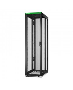 APC Baie EasyRack 600mm/48U/1200mm avec toit, sans panneau latéral, roulettes, noir