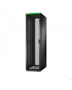 APC Baie EasyRack 600mm/48U/1200mm avec toit, panneau latéral, roulettes, noir