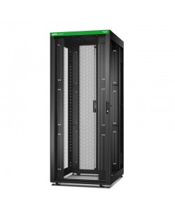 APC Baie EasyRack 800mm/42U/1000mm avec toit, sans panneau latéral, roulettes, noir