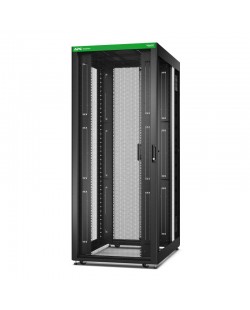 APC Baie EasyRack 800mm/42U/1200mm avec toit, sans panneau latéral, roulettes, noir
