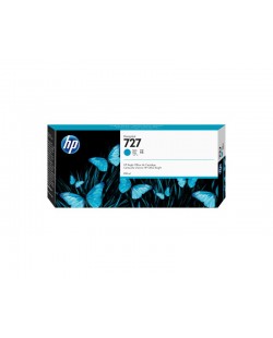 HP 727 cartouche d'encre DesignJet cyan, 300 ml