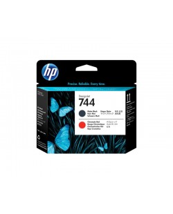 HP Tête d'impression DesignJet 744 noir mat/rouge chromatique