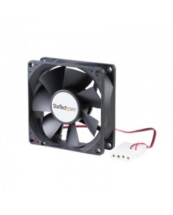 StarTech.com Ventilateur PC à Double Roulement à Billes - Alimentation LP4 - 80 mm