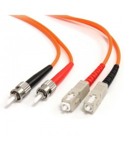 StarTech.com Câble / Jarretière fibre optique duplex multimode 62.5/125 OM1 de 2m - ST vers SC - Orange
