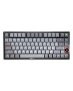 CHERRY KW 300 MX clavier Maison USB + Bluetooth QWERTY Anglais américain Noir, Cuivre, Gris