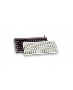 CHERRY Compact keyboard, Combo (USB + PS/2), DE clavier Bureau USB + PS/2 QWERTY Noir