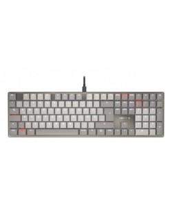CHERRY KC 500 MX LP clavier maison/bureau USB QWERTZ Allemand Gris