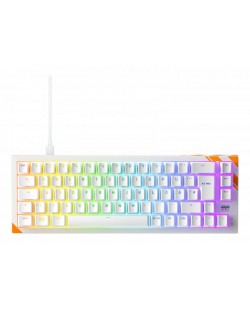 CHERRY K5 PRO TMR COMPACT clavier Gaming USB QWERTZ Allemand Orange, Blanc