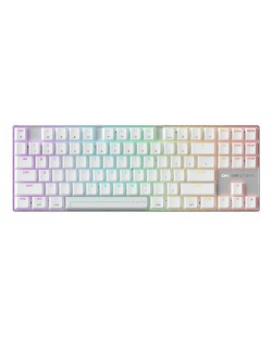 CHERRY MX 8.2 Pro TMR Wireless clavier Gaming USB + RF Wireless + Bluetooth QWERTY US International Argent, Blanc