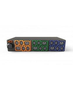 Vertiv Geist GI30107L unité de distribution d'énergie 18 sortie(s) CA 2U Noir, Bleu, Vert, Orange