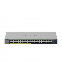 NETGEAR GS748PP Non-géré Gigabit Ethernet (10/100/1000) Connexion Ethernet, supportant l'alimentation via ce port (PoE) Gris