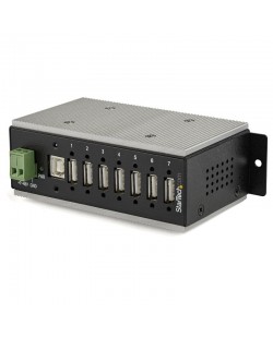 StarTech.com Multiprise USB 2.0 industrielle à 7 ports avec protection électrostatique (ESD) 15 kV