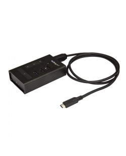 StarTech.com Hub USB-C 4 ports - En métal - USB-C vers 3 ports USB-A et 1 port USB-C - USB 3.0 - 5Gbps