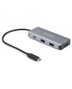 StarTech.com Hub USB-C 4 Ports - 3 Ports USB-A, 1 Port USB-C - HUB Adaptateur SuperSpeed Type C USB 3.2 Gen 2 (10Gbps) - Aliment