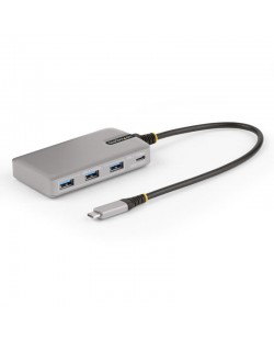 StarTech.com Hub USB-C à 4 Ports avec Sortie Vidéo USB-C DP Alt Mode 4K 60Hz - 3x USB-A, 1x USB Type-C, 100W Power Delivery Pa