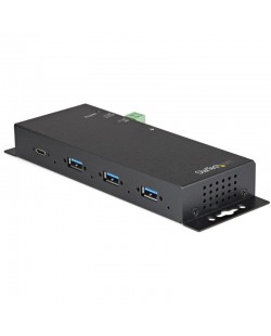 StarTech.com Hub USB C 4 ports 10Gbps - Hub USB Type-C industriel en métal avec 3xUSB-A & 1xUSB-C - Protection ESD & Surtension