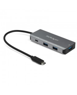 StarTech.com Hub USB-C à 4 Ports (10Gbps) avec 3x USB-A & 1x USB-C - Power Delivery Passthrough 100W - Adaptateur USB 3.2 Gen 2