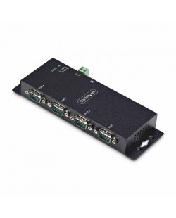 StarTech.com Adaptateur Série vers Ethernet à 4 Ports, Serveur de Périphériques Série IP pour Périphériques RS232 Distant