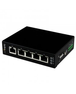 StarTech.com Switch Gigabit Ethernet industriel non géré à 5 ports - Commutateur GbE à montage mural / sur rail DIN