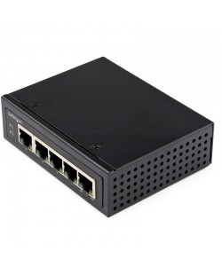 StarTech.com Switch Industriel PoE Gigabit 5 Ports - 30W - Repartiteur Power Over Ethernet - Switch PoE+ GbE Non Géré - Commut