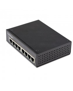 StarTech.com Switch Industriel PoE Gigabit 8 Ports - 30W - Repartiteur Power Over Ethernet - Switch PoE+ GbE Non Géré - Commut