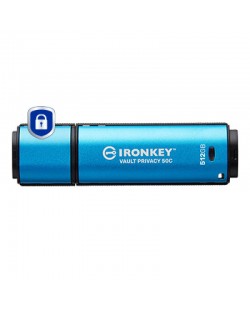 Kingston Technology IronKey 512Go USB-C Vault Privacy 50C chiffrée AES-256, FIPS 197