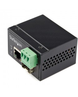 StarTech.com Convertisseur Fibre RJ45 Industriel - 100Mbps SFP vers Réseau Ethernet/Cat6 - Fibre Optique Mono Mode/Multi Mode v