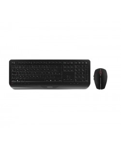CHERRY Gentix Desktop clavier Souris incluse Bureau RF sans fil AZERTY Belge Noir