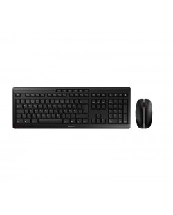 CHERRY Stream Desktop Recharge clavier Souris incluse Universel RF sans fil Noir