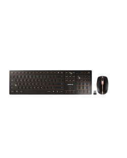 CHERRY DW 9100 SLIM clavier Souris incluse Universel RF sans fil + Bluetooth QWERTY Anglais américain Noir