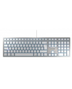 CHERRY KC 6000 SLIM FOR MAC clavier Bureau USB QWERTY Anglais britannique Argent