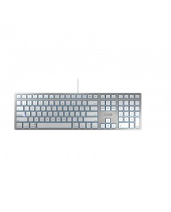 CHERRY KC 6000 SLIM FOR MAC clavier Bureau USB QWERTY Nordique Argent