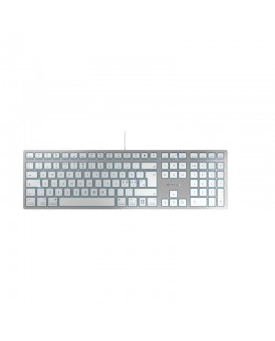 CHERRY KC 6000C FOR MAC clavier Universel USB QWERTY Nordique Argent