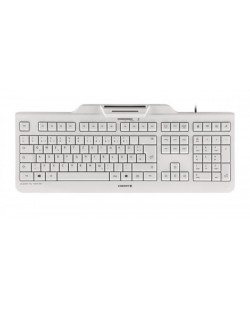 CHERRY KC 1000 SC clavier Universel USB AZERTY Belge Blanc
