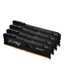 Kingston Technology FURY Beast 64Go 3200MT/s DDR4 CL16 DIMM (Kit de 4) 1Gx8 Black