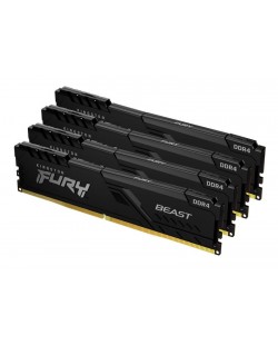 Kingston Technology FURY Beast 64Go 3200MT/s DDR4 CL16 DIMM (Kit de 4) Black