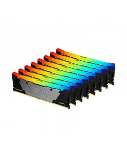 Kingston Technology FURY 256 Go 3200 MT/s DDR4 CL16 DIMM (Kits de 8) Renegade RGB