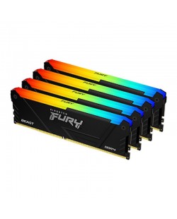 Kingston Technology FURY Beast 128GB 3600MT/s DDR4 CL18 DIMM (Kits de 4) RGB