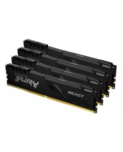 Kingston Technology FURY Beast 128Go 3600MT/s DDR4 CL18 DIMM (Kit de 4) Black